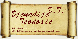 Đenadije Teodosić vizit kartica